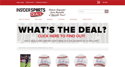 Desktop Screenshot of insidersportsdeals.com